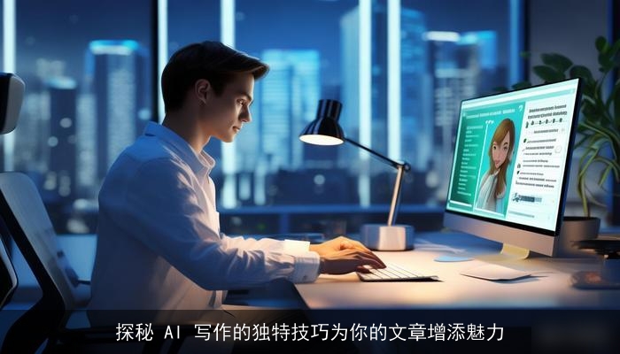 探秘 AI 写作的独特技巧为你的文章增添魅力