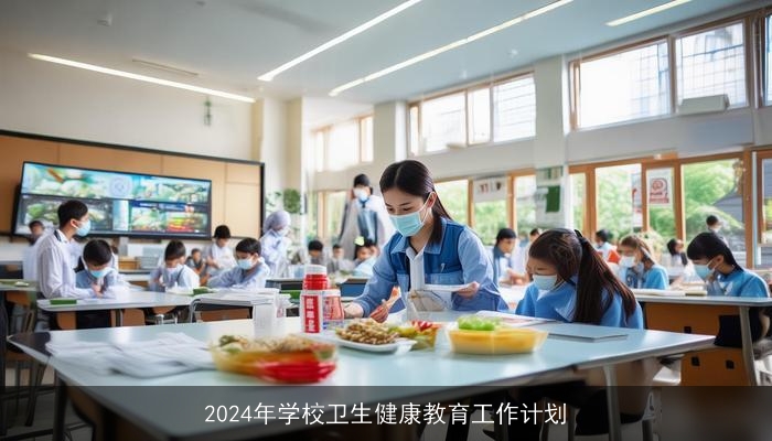 2024年学校卫生健康教育工作计划