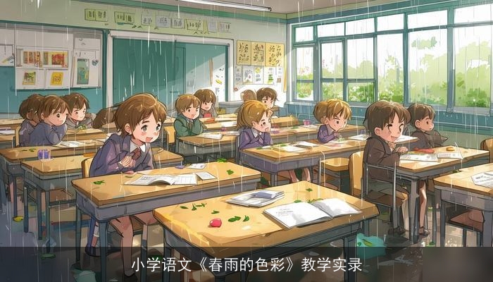 小学语文《春雨的色彩》教学实录