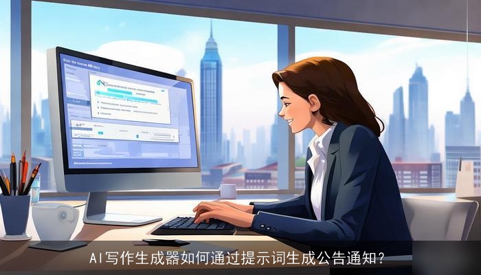 AI写作生成器如何通过提示词生成公告通知？