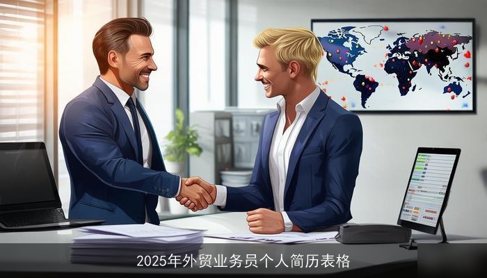 2025年外贸业务员个人简历表格