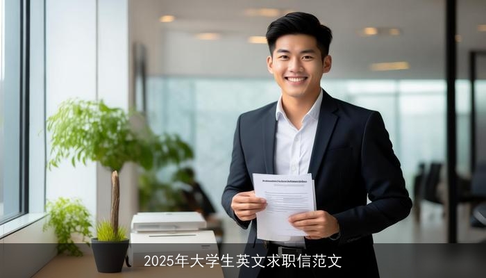 2025年大学生英文求职信范文