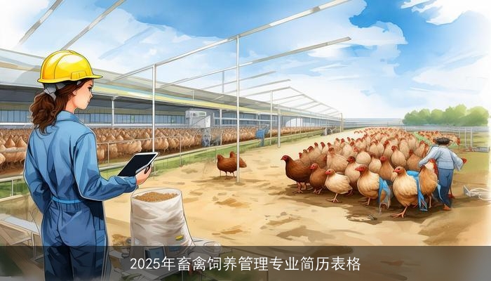 2025年畜禽饲养管理专业简历表格