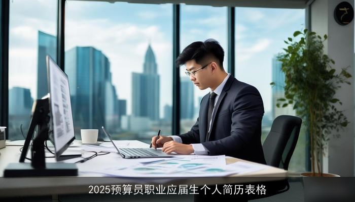 2025预算员职业应届生个人简历表格