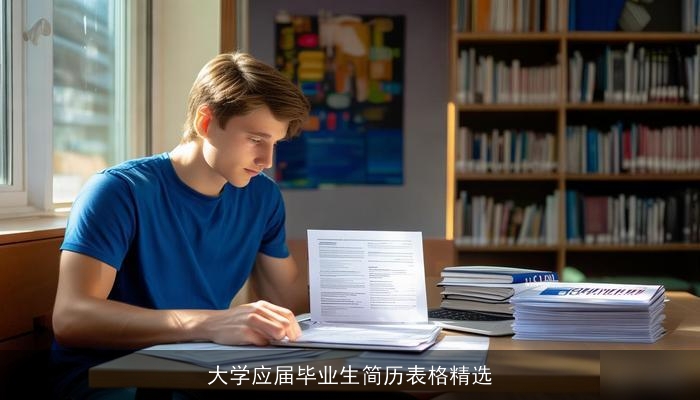 大学应届毕业生简历表格精选