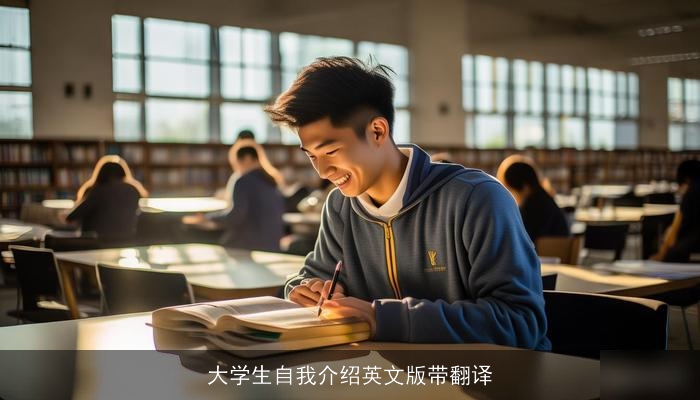 大学生自我介绍英文版带翻译