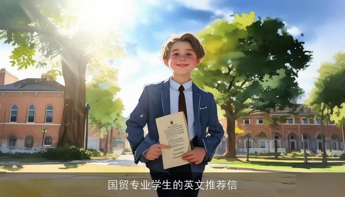 国贸专业学生的英文推荐信