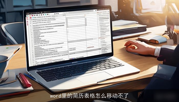 word里的简历表格怎么移动不了