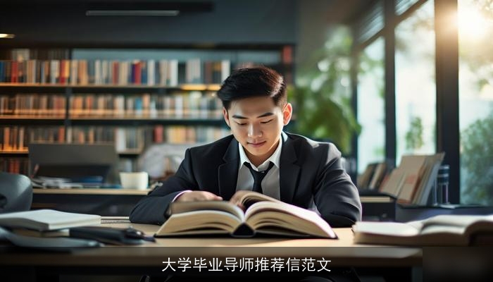  大学毕业导师推荐信范文 