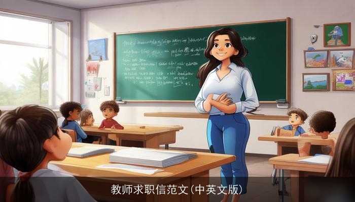 教师求职信范文(中英文版)