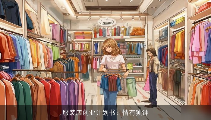 服装店创业计划书：情有独钟