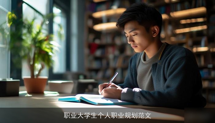 职业大学生个人职业规划范文