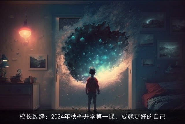 校长致辞：2024年秋季开学第一课，成就更好的自己