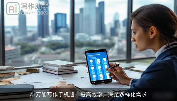 AI万能写作手机版：提高效率，满足多样化需求