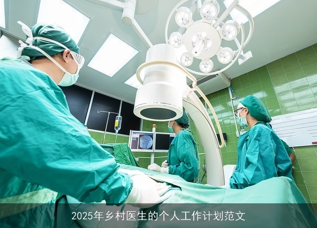 2025年乡村医生个人工作计划：专业技能提升与服务优化