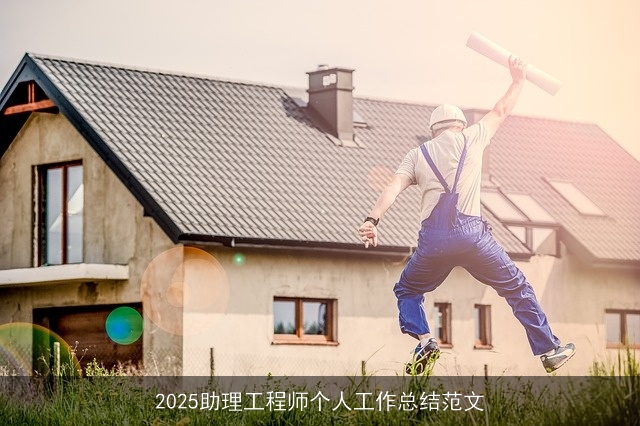 2025助理工程师个人工作总结范文