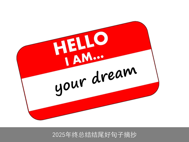 2025年终总结结尾好句子摘抄