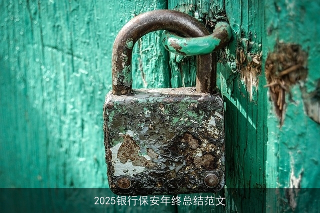 2025银行保安年终总结范文