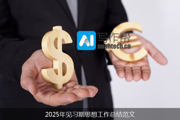 2025年见习期思想工作总结范文