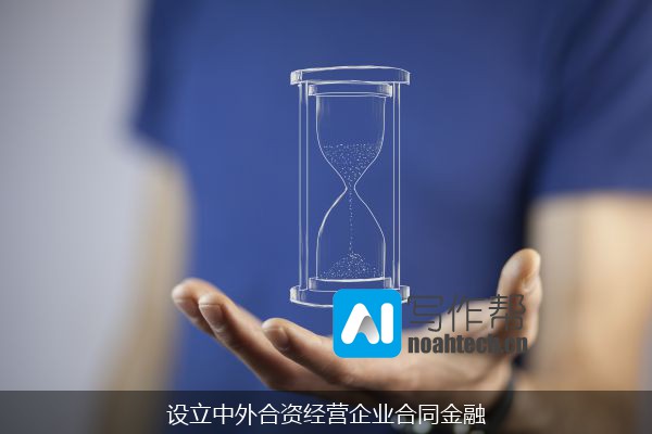 设立中外合资经营企业合同金融