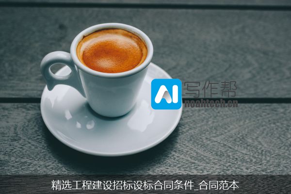 精选工程建设招标设标合同条件_合同范本