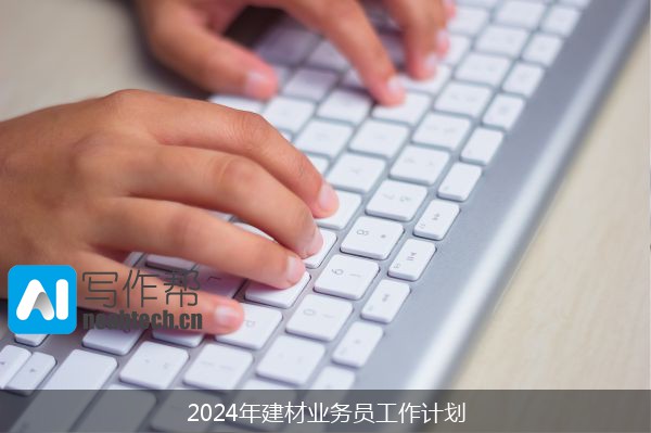 2024年建材业务员工作计划