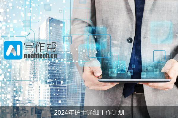 2024年护士详细工作计划