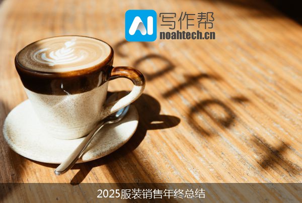 2025服装销售年终总结