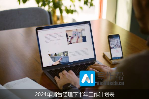 2024年销售经理下半年工作计划表