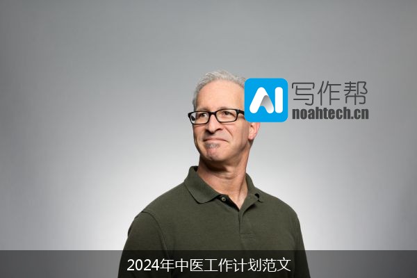 2024年中医工作计划范文